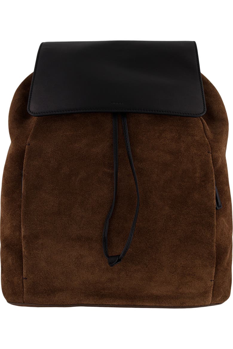 Drayton Suede Flap Backpack