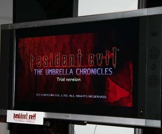 Capcom had a demo version of the new Resident Evil title on display at E3 with the Wii Zapper.