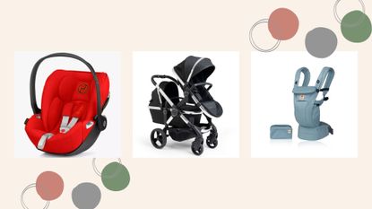 A collage of the items available in our roundup of the best Amazon Prime Day baby deals 2022