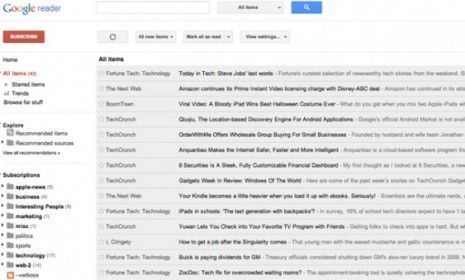 The new Google Reader