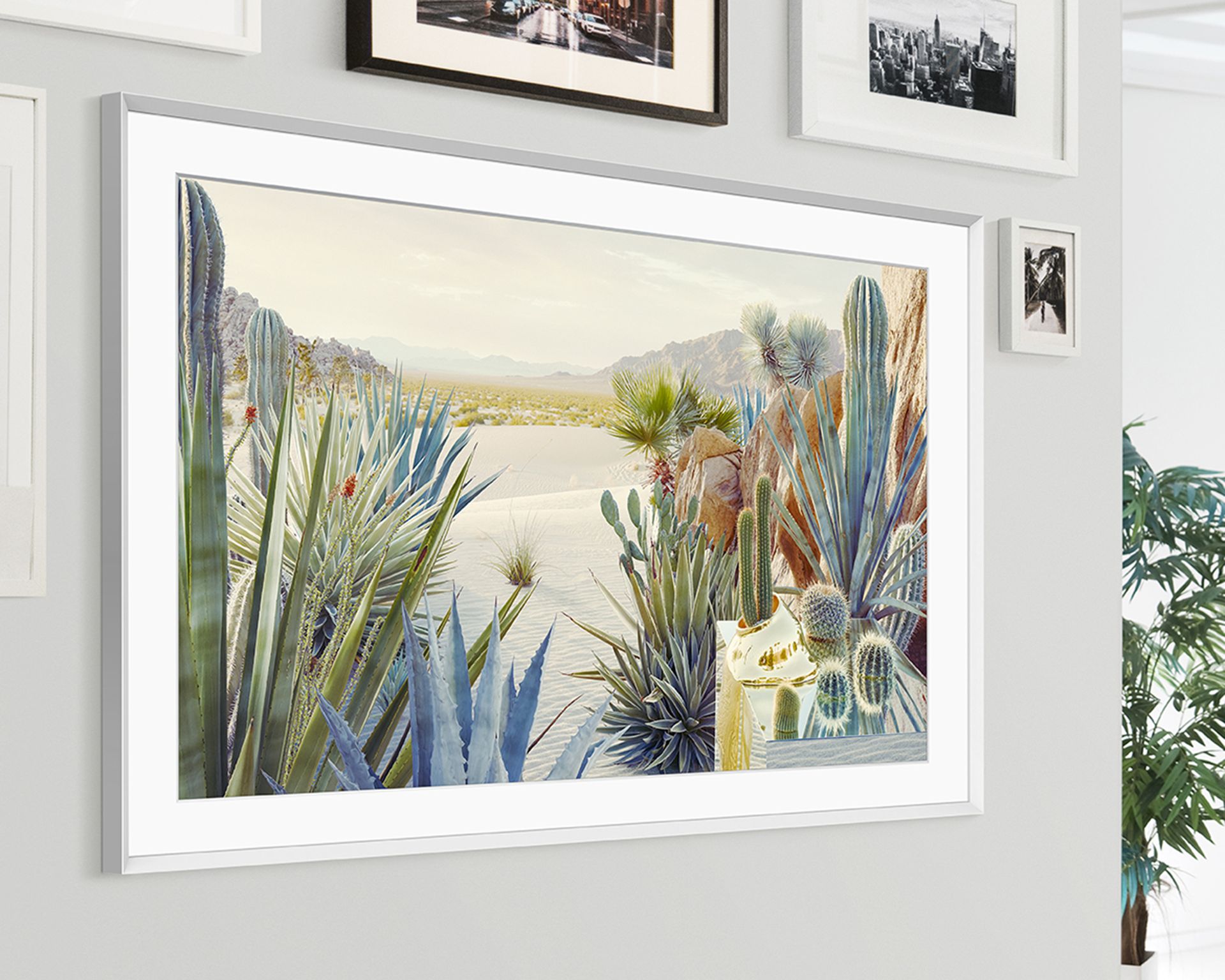 Samsung frame on white wall