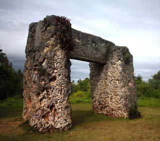 Stone structure at Heketa, Tongatapu.
