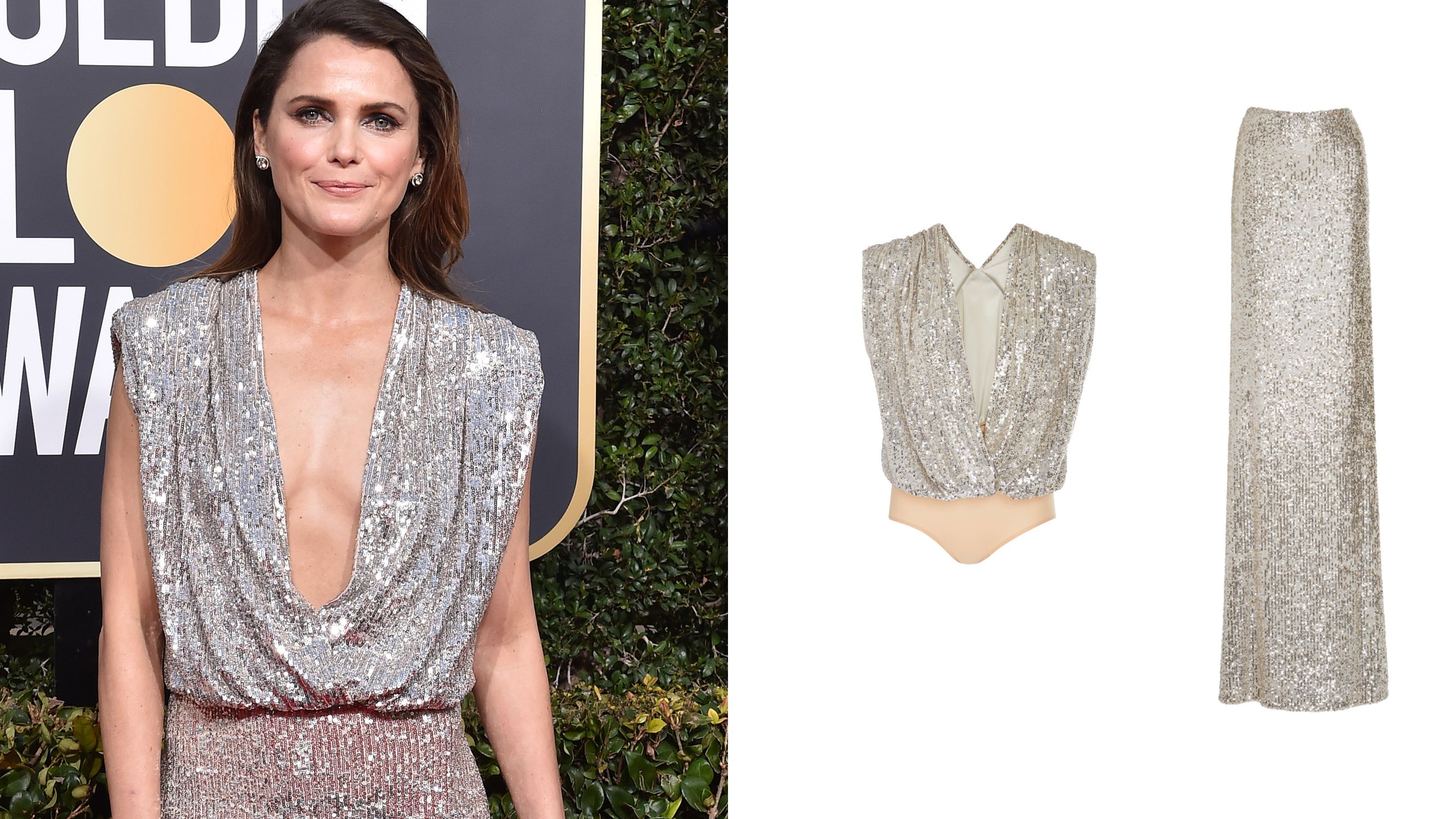 MONIQUE LHUILLIER Axelle（Keri Russell's Monique Lhuillier
