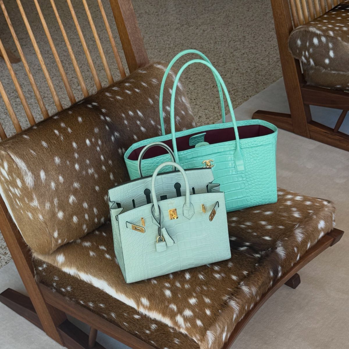 An image of the biggest summer bag colour trends.