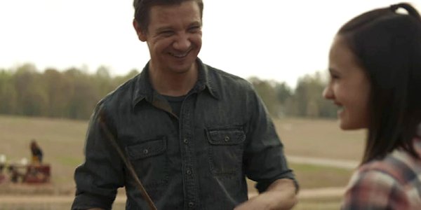 Avengers Endgame opening scene Clint Barton smiles at his daughter Lila Marvel MCU