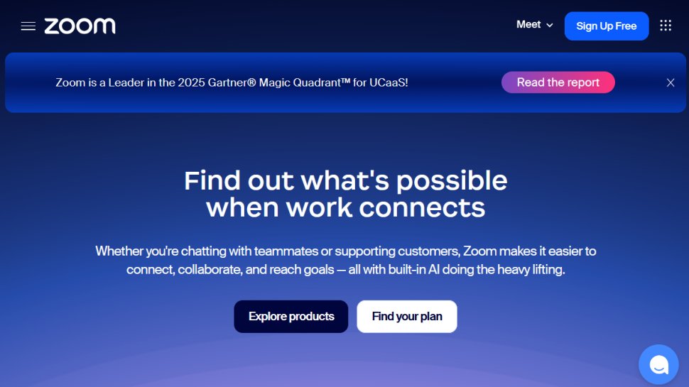 Zoom website screenshot (November 2025).