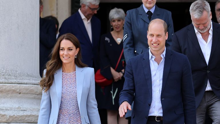 Prince William and Kate Middleton's first joint portrait