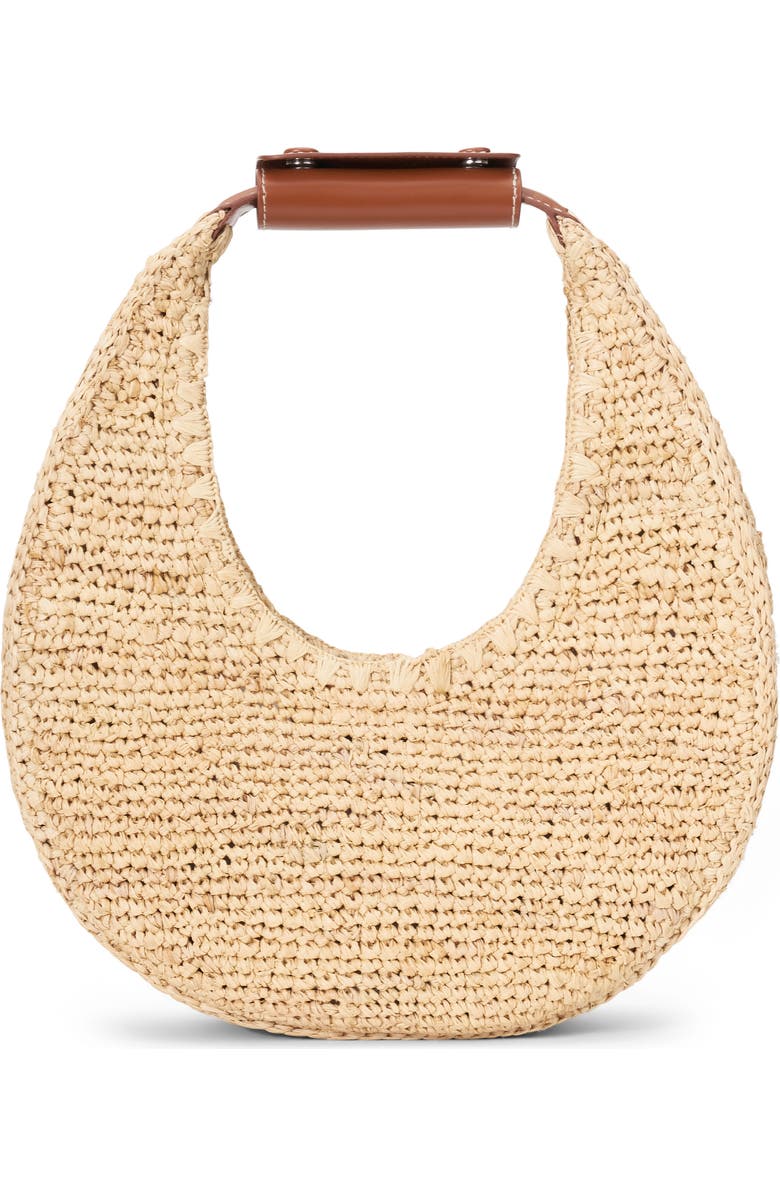 Moon Crocheted Raffia Bag