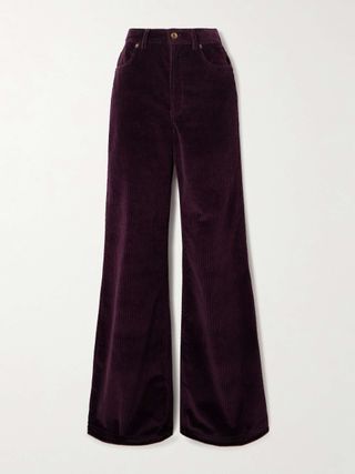 The Flare Cotton-Blend Corduroy Flared Pants