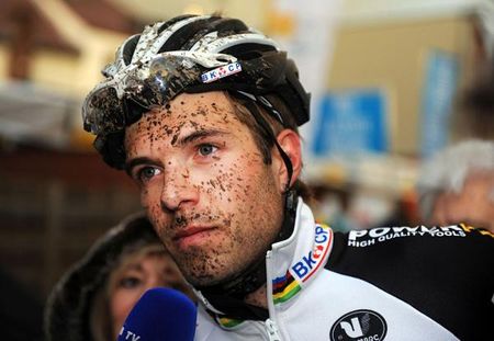 Niels Albert was none too happy after the race in Overijse