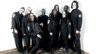 Slipknot pictured in the year 2000