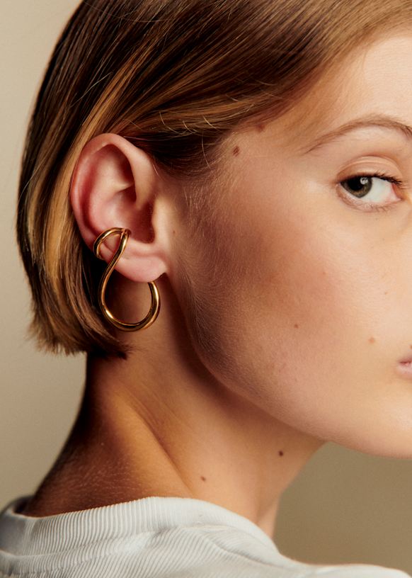 Telma Earrings - Gold - Majority Recycled Brass - S&amp;eacute;zane