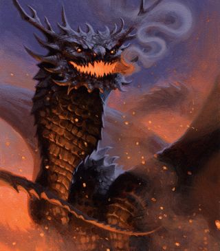 How to draw a dragon: Dragon with smoke and fire