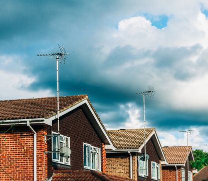 A view of suburban houses in Surrey