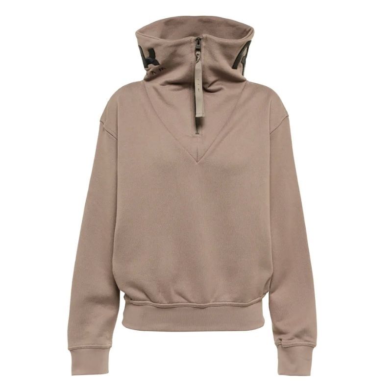 Reebok x Victoria Beckham beige high neck sweatshirt