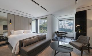 A guestroom in the Murray Hotel in Hong Kong