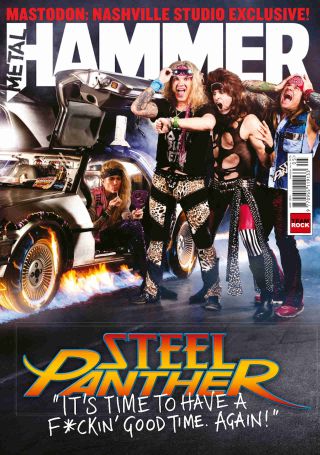 The cover of Metal Hammer issue 256 featuring Steel Panther