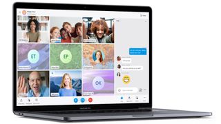 Skype running on a MacBook Pro