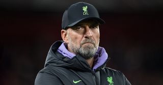 Liverpool manager Jurgen Klopp during the UEFA Europa League group E match between Liverpool FC and R. Union Saint-Gilloise at Anfield on October 5, 2023 in Liverpool, England.