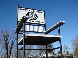 Worlds second largest rocking chair