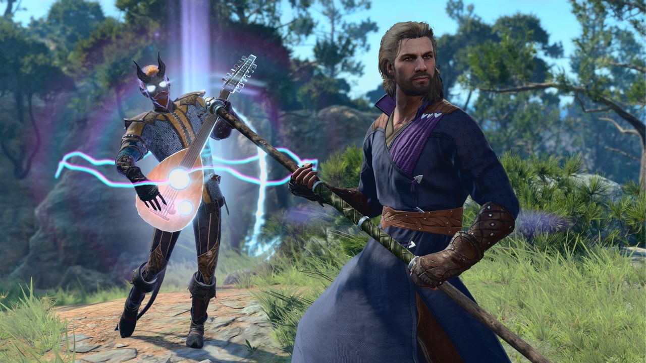 Baldur's Gate 3 Gale and a bard