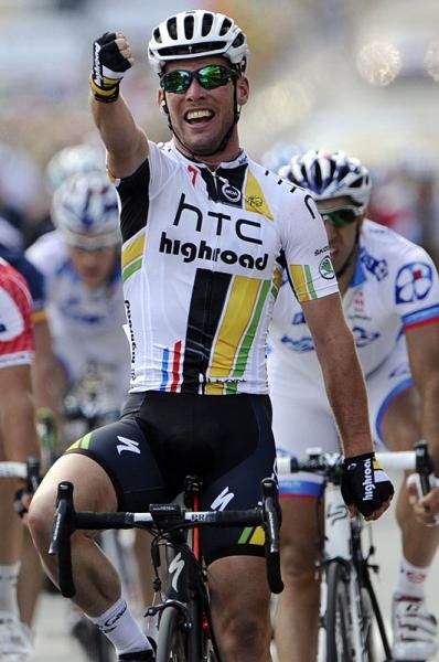 A joyful Mark Cavendish (HTC Highroad)
