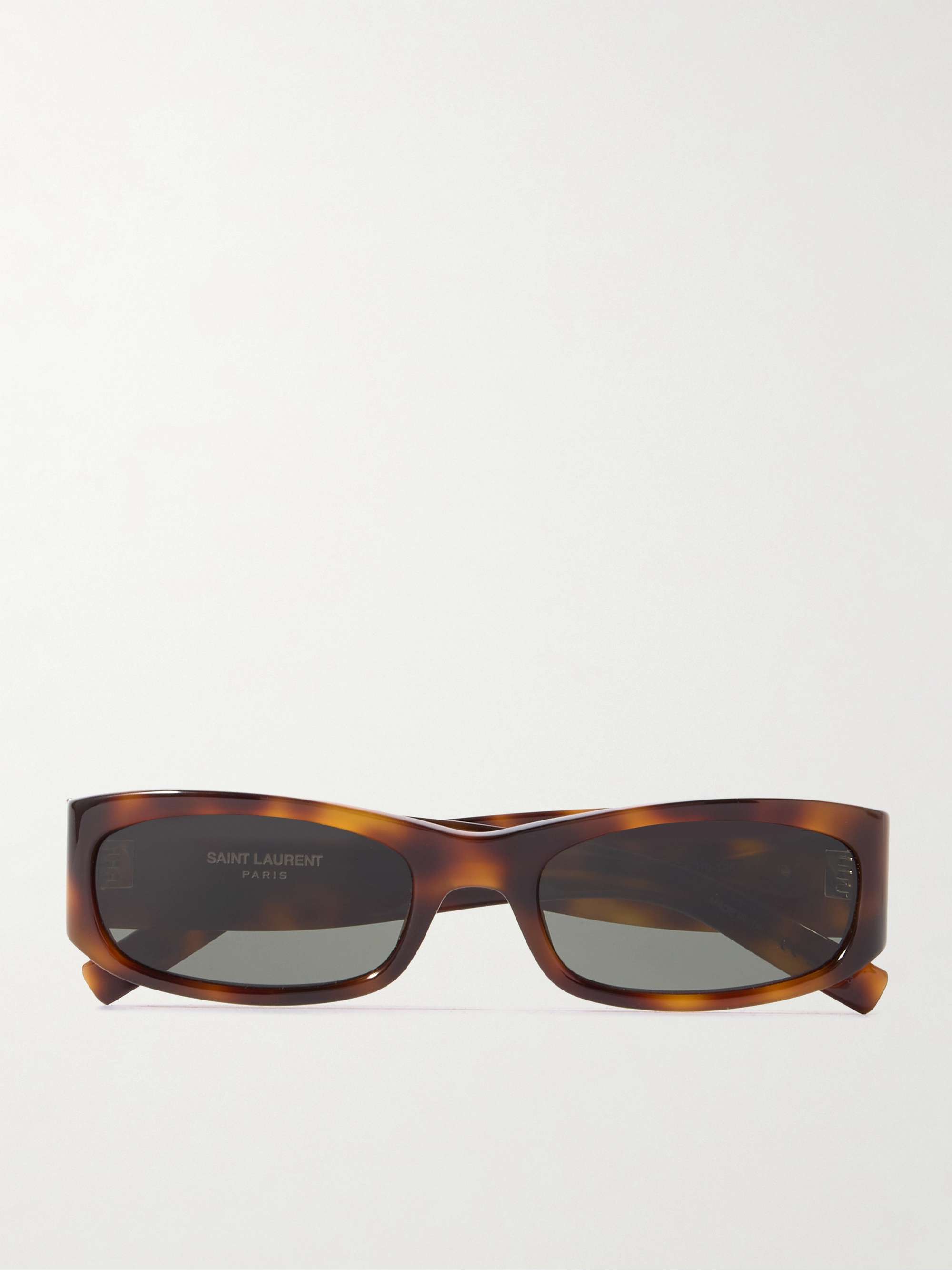 Rectangle-Frame Tortoiseshell Acetate Sunglasses