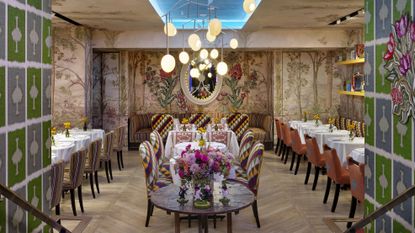 Kit Kemp's Palette restaurant in New York 