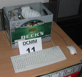 A PC In A Crate of Beer