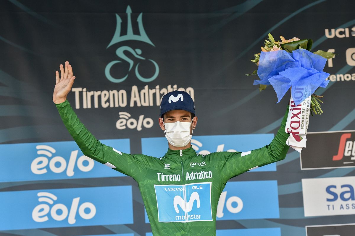 Tirreno Adriatico 2020 55a Edition 6th stage Castelfidardo Senigallia 171 km 12092020 Hector Carretero ESP Movistar Team photo Tommaso PelagalliBettiniPhoto2020