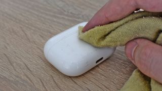 How to clean an AirPods case: Clean stains with isopropyl alcohol