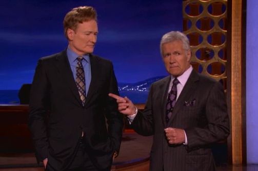 Watch Conan O&amp;#039;Brien and Alex Trebek try to out-crazy each other