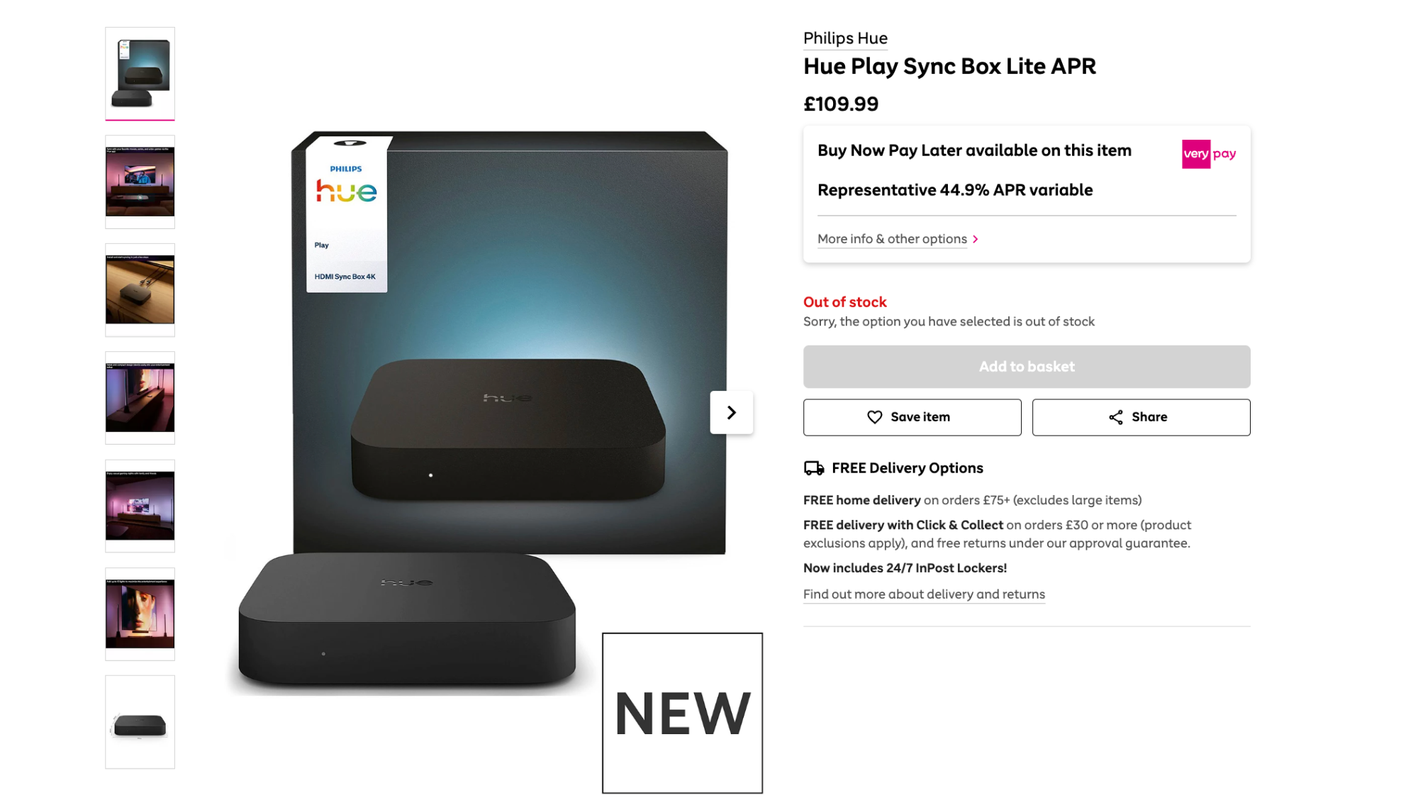 Philips Hue Play HDMI Sync Box Lite
