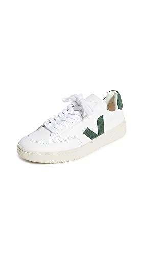 Veja Women's V-12 Sneaker, Extra/white/cyprus, 8