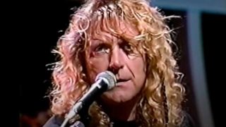 Robert Plant singing at ANB News in 1994