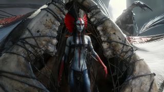 Publicity still of Varang (Oona Chaplin) in 'Avatar: Fire and Ash'