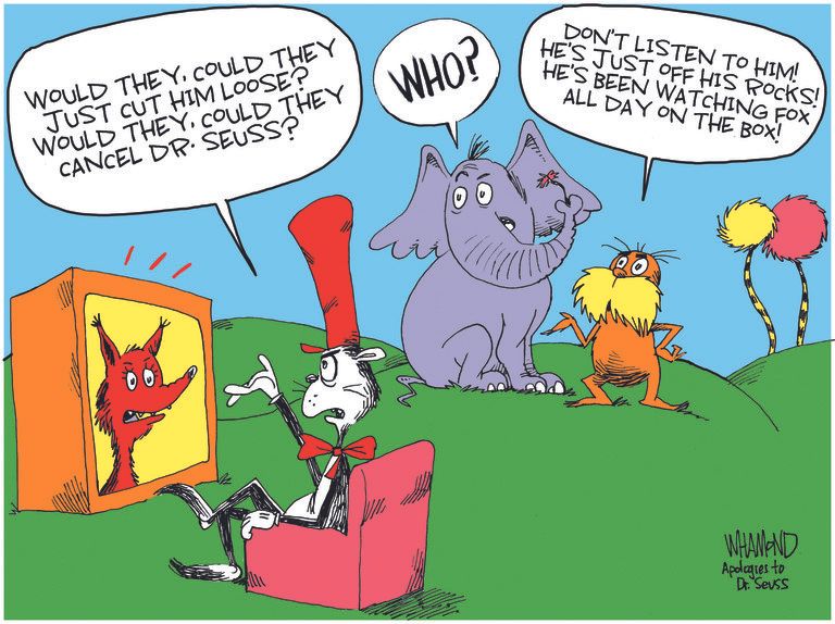 7 Spondiferously Funny Cartoons About The Dr Seuss Controversy The Week 