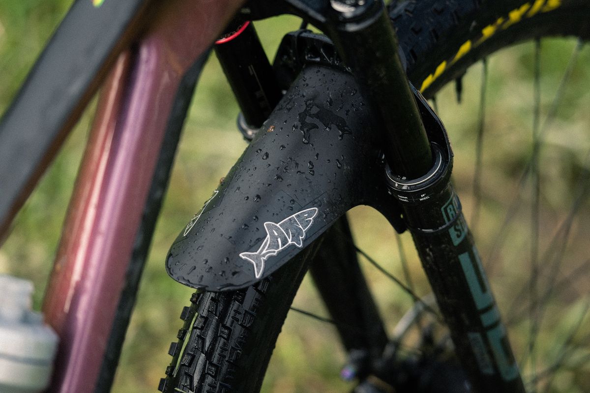 You don't often see a fender on a pro-level XC bike, but conditions in Leogang called for that