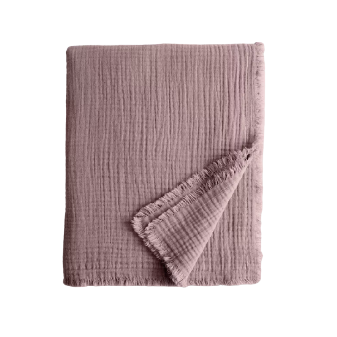 Organic Airy Gauze Throw