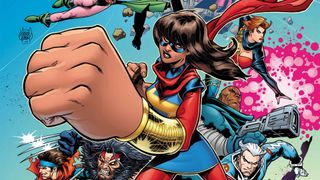 Ms. Marvel alongside the mutants of Age of Apocalypse