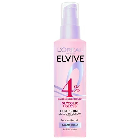 L'oreal Paris Elvive Glycolic Gloss Shine Enhancing Serum, 4.4 Fl Oz