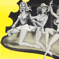 women sitting on a banana