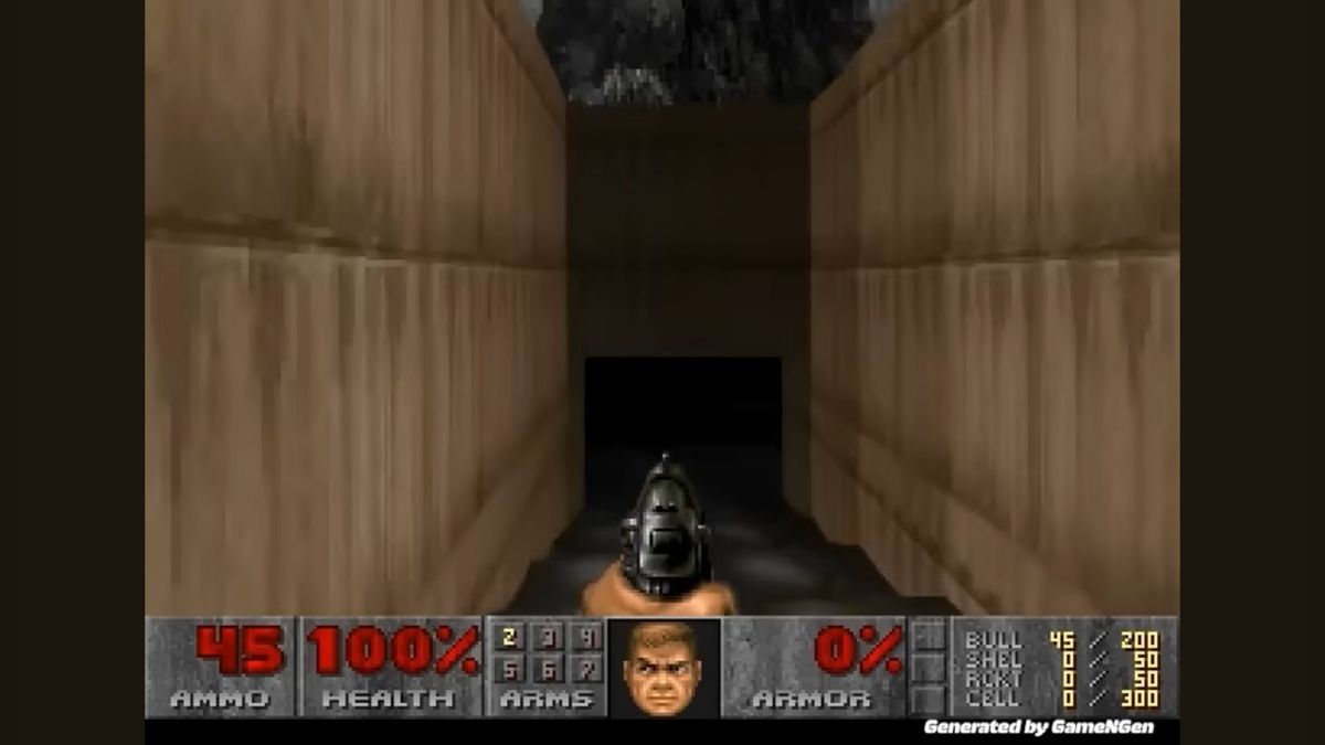 Doom running on a neural network