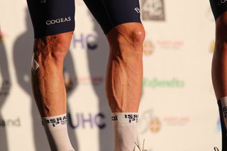 The legs of Guillaume Boivin.