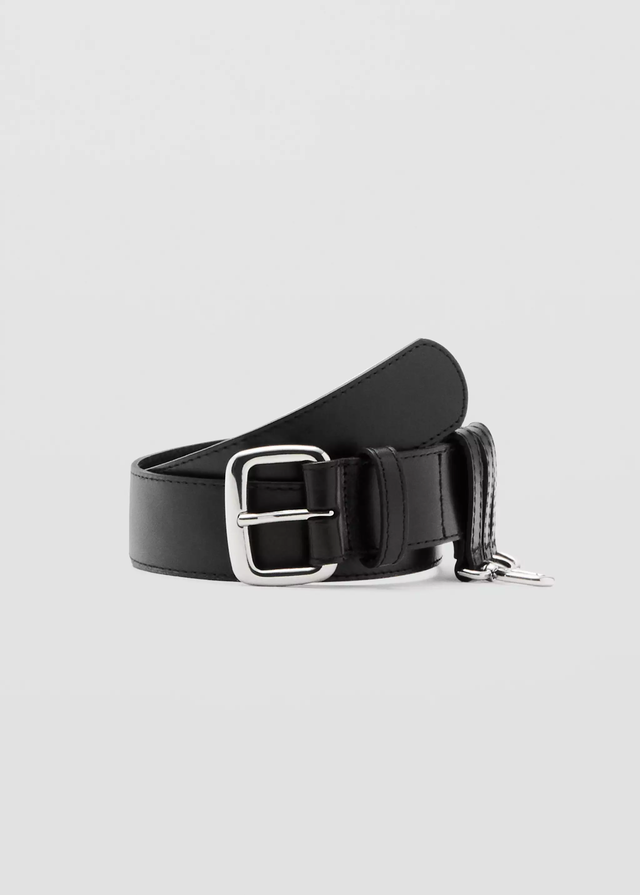 Leather Belt With Belt Loops - Women | Mango United Kingdom