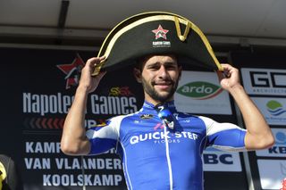 Fernando Gaviria (QuickStep Floors) with his winners hat