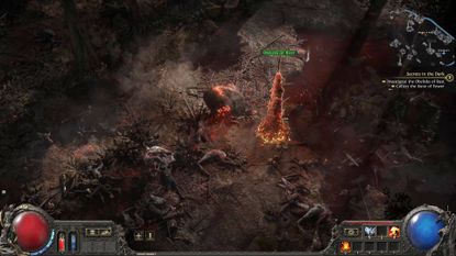 Path of Exile 2 Rust obelisk in the red vale