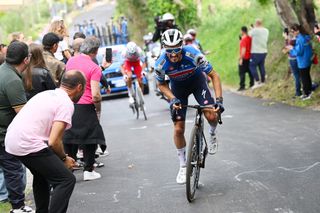 Julian Alaphilippe of France and Team Soudal Quick-Step attacks in the breakaway during the 107th Giro d'Italia 2024, Stage 12 a 193km stage from Martinsicuro to Fano / #UCIWT / on May 16, 2024 in Fano, Italy.