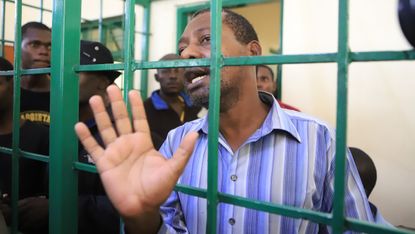 Cult leader Paul Mackenzie during a trial in Mombasa, Kenya