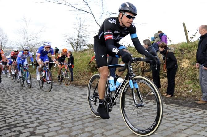 Edvald Boasson Hagen (Team Sky) struggled after yesterday's efforts